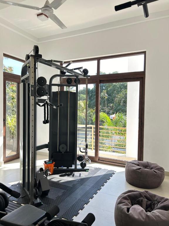 Fitness centrum a/nebo fitness zařízení v ubytování TridentKandy