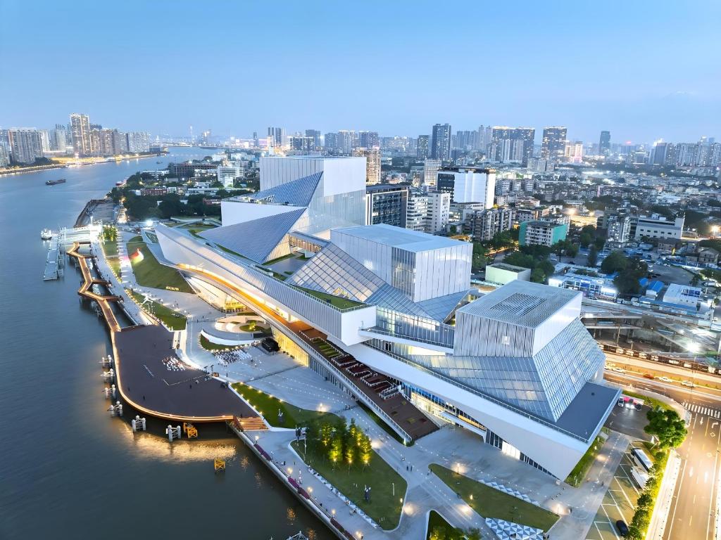 Ein allgemeiner Blick auf Guangzhou oder ein Stadtblick von des Hotels aus