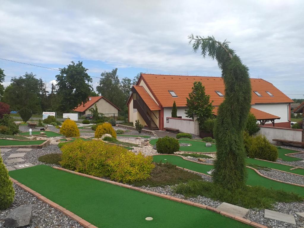 Zahrada ubytování Penzion Na Majlantě