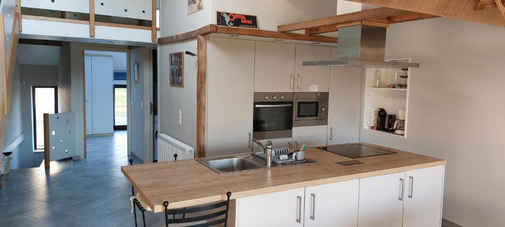 Η κουζίνα ή μικρή κουζίνα στο L'Alchémille loft 6 personnes 2 chambres - 1 canapé lit