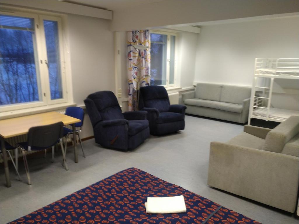 Posezení v ubytování Grand Hostel Ivalo