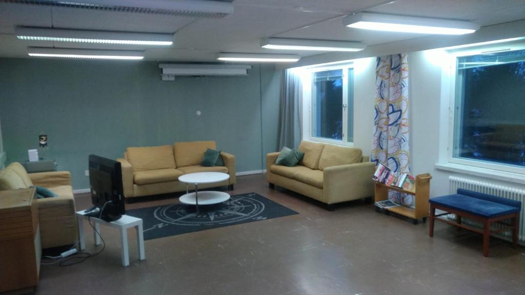 Posezení v ubytování Grand Hostel Ivalo