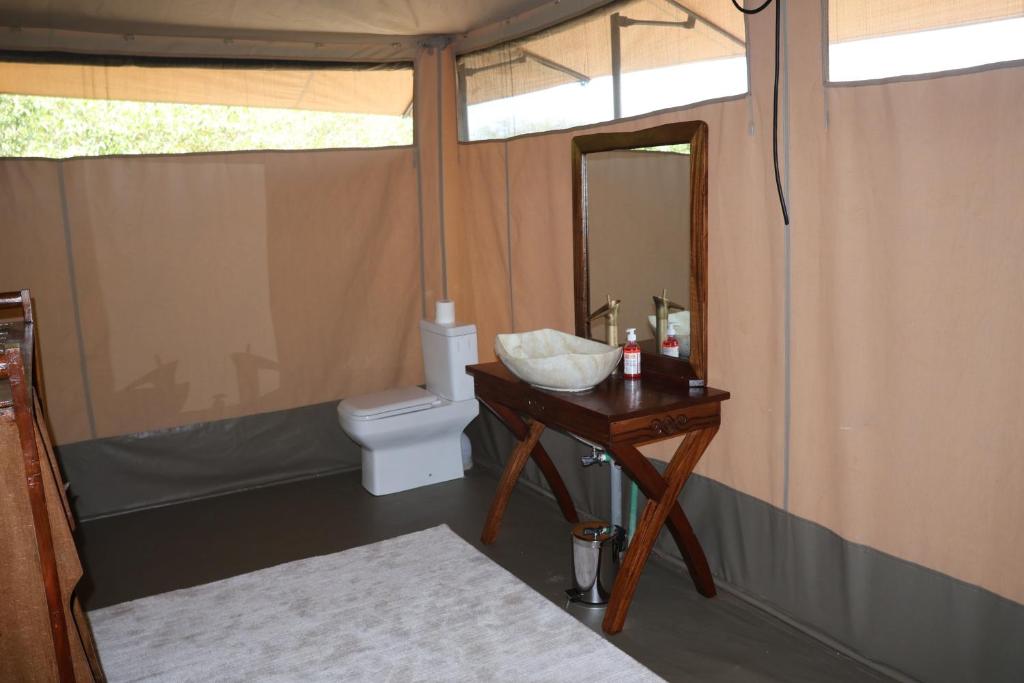 Koupelna v ubytování Mtito Safari camp limited