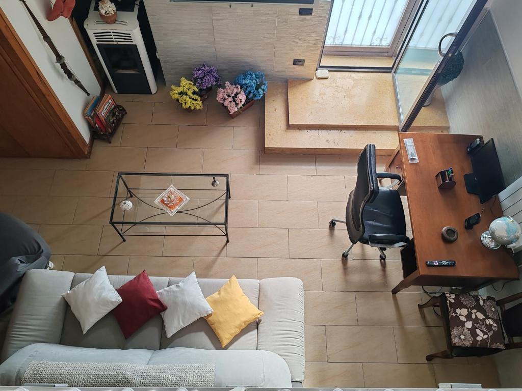 Posezení v ubytování Piano terra casa intera