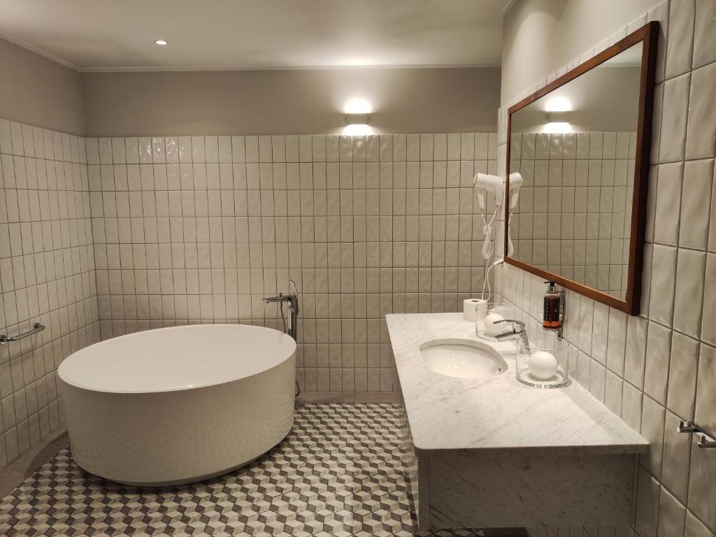 Koupelna v ubytování Hotel Nowa Holandia