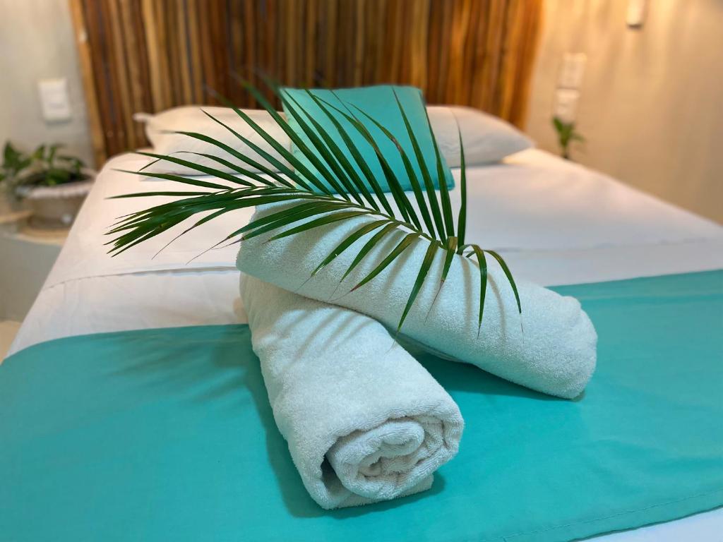 Postel nebo postele na pokoji v ubytování Nature Stay
