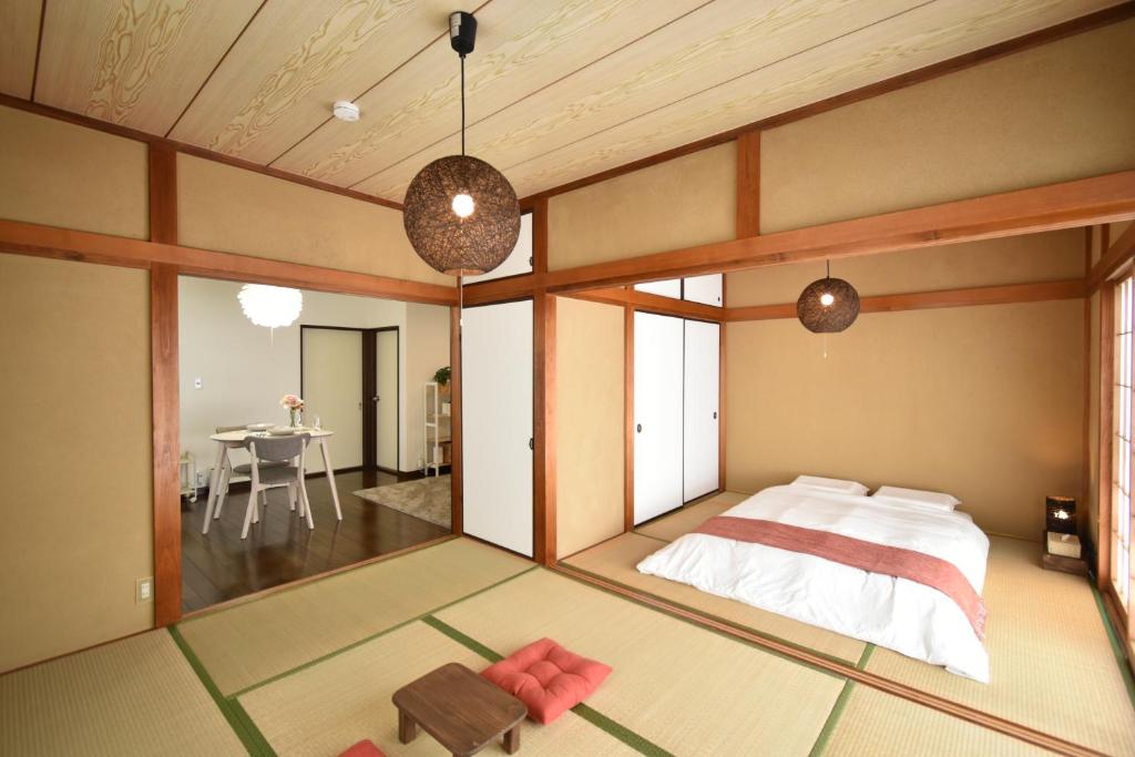 Katil atau katil-katil dalam bilik di Coto House Kamakura