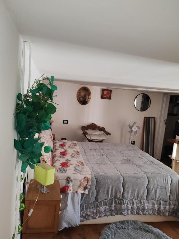 Postel nebo postele na pokoji v ubytování Piano terra casa intera