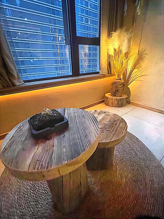 Posezení v ubytování 龙湖高新天街店Loft房