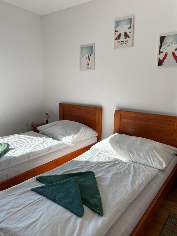 Postel nebo postele na pokoji v ubytování Penzion Plesnivec