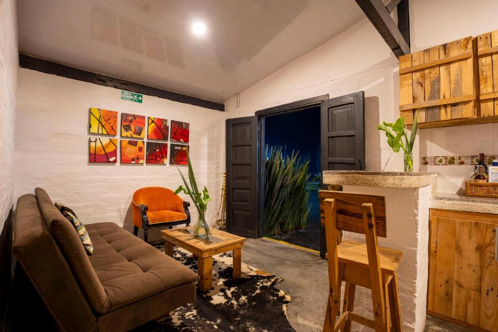 Kuchyň nebo kuchyňský kout v ubytování La Herradura lodge