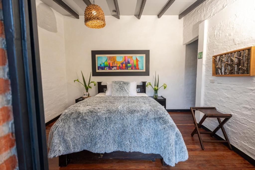 Postel nebo postele na pokoji v ubytování La Herradura lodge