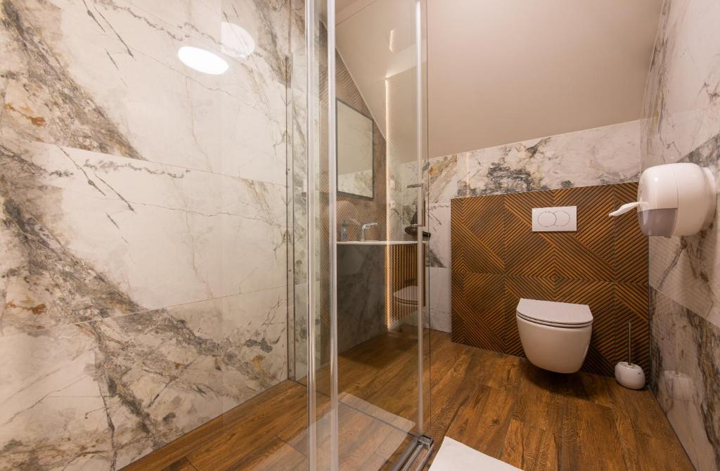 Koupelna v ubytování Hotel Tulipan
