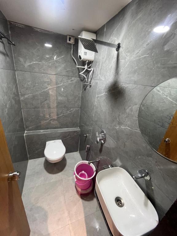 Koupelna v ubytování Hotel Pulse Town
