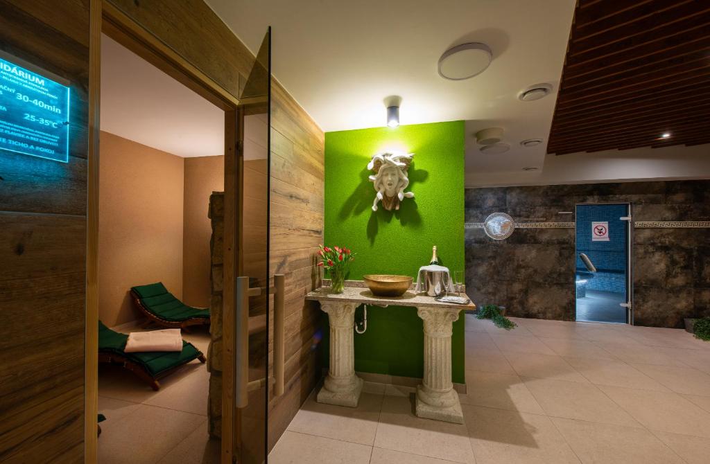 Koupelna v ubytování Hotel Tulipan