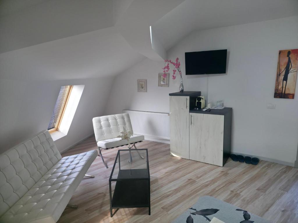TV a/nebo společenská místnost v ubytování Fenix Apartments