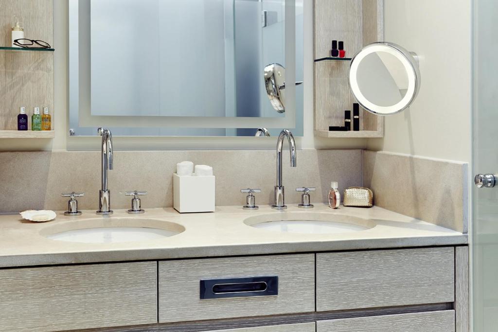 Koupelna v ubytování Hotel Fährhaus