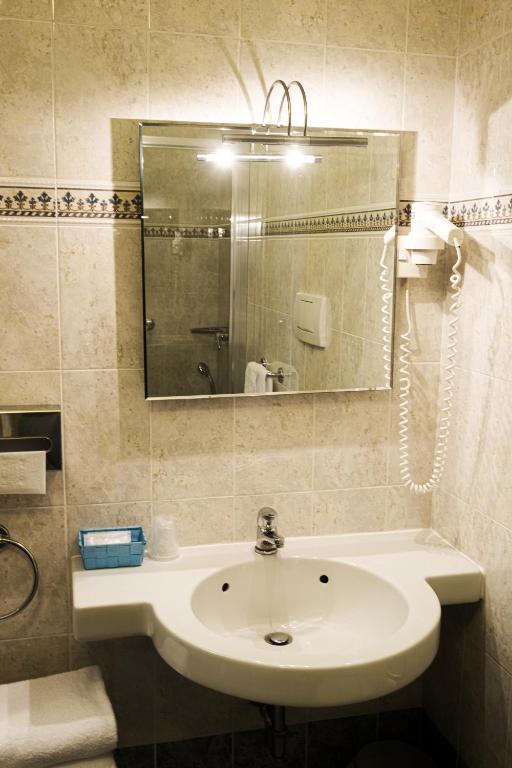 Koupelna v ubytování Hotel Sonenga
