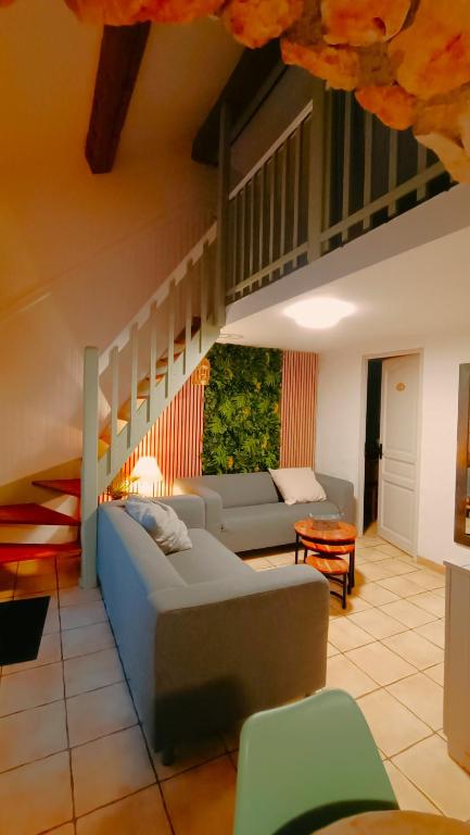 Posedenie v ubytovaní La Rose des Vents & Spa - Gite La Parenthèse