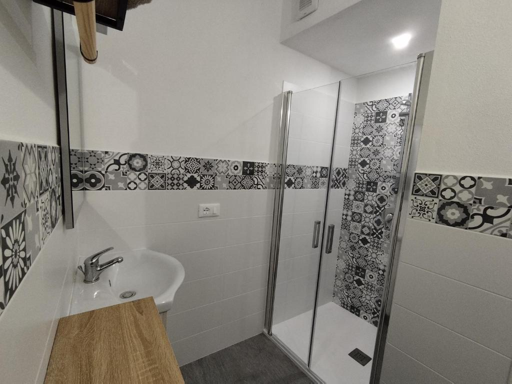 Koupelna v ubytování B&B gli Ombrellini