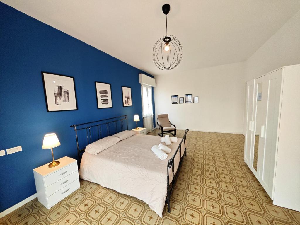 Postel nebo postele na pokoji v ubytování b&b il Melograno