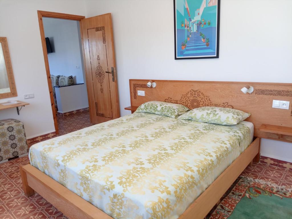 Postel nebo postele na pokoji v ubytování Maison d'Hôtes Casa Azla