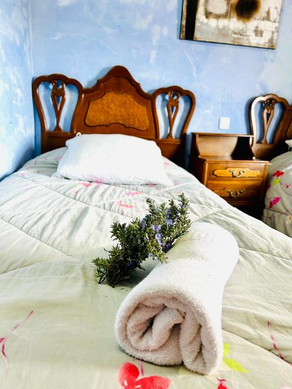 Postel nebo postele na pokoji v ubytování Masia Pau Prat