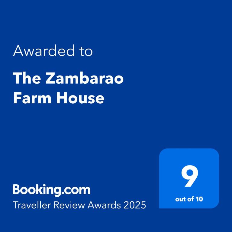 Certifikát, hodnocení, plakát nebo jiný dokument vystavený v ubytování The Zambarao Farm House