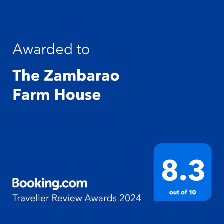 Certifikát, hodnocení, plakát nebo jiný dokument vystavený v ubytování The Zambarao Farm House