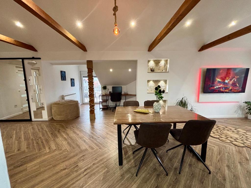 Posezení v ubytování Apartment Milos