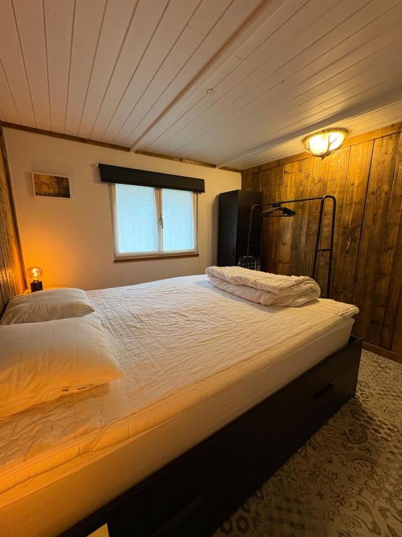 Postel nebo postele na pokoji v ubytování Chalet 9 La Boverie