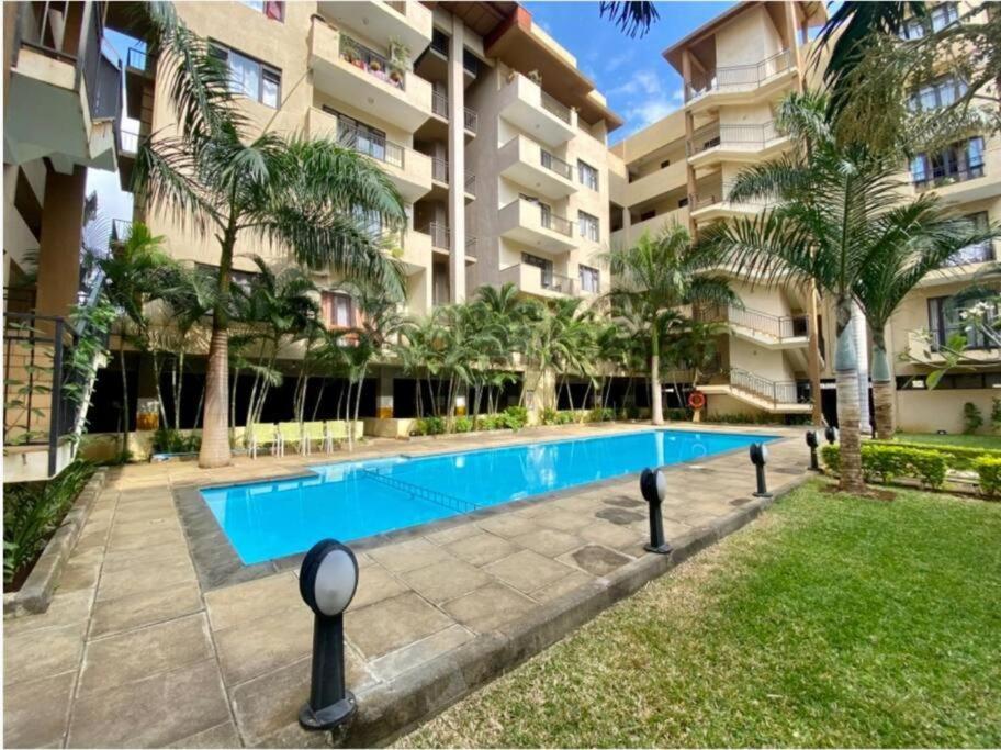 Bazén v ubytování Cosy and modern flat in Mauritius nebo v jeho okolí