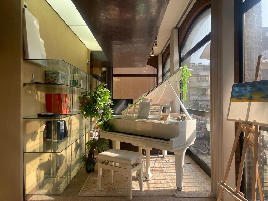 Et opholdsområde på Luxury Piano House