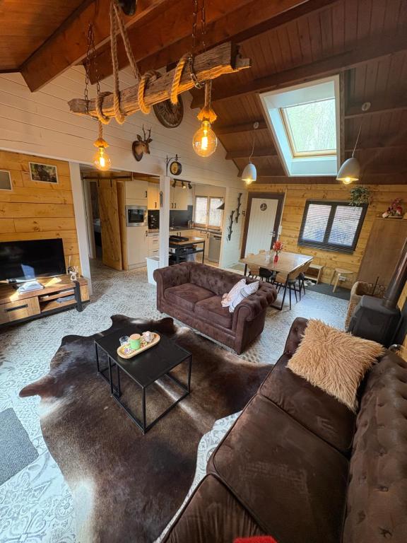 Posezení v ubytování Chalet 9 La Boverie