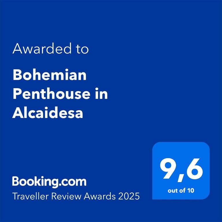 Certifikát, hodnocení, plakát nebo jiný dokument vystavený v ubytování Bohemian Penthouse in Alcaidesa