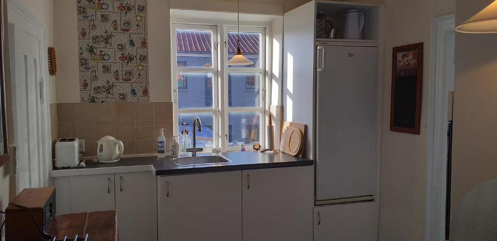 Kuchyň nebo kuchyňský kout v ubytování Bed & Breakfast Centralt Falster