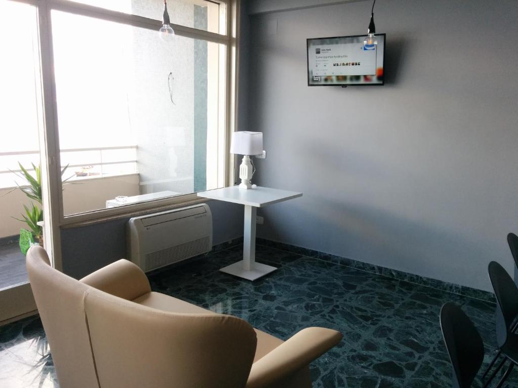 TV a/nebo společenská místnost v ubytování Ciauru Design B&B