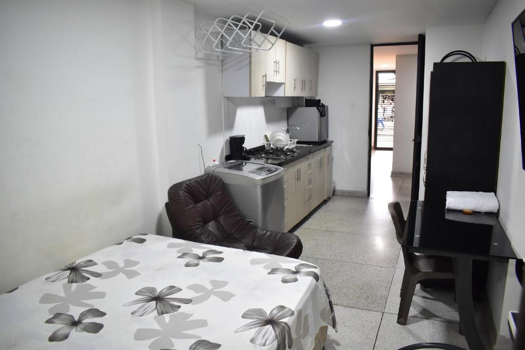 Kuchyň nebo kuchyňský kout v ubytování San Luis Apartamento 101 Cúcuta