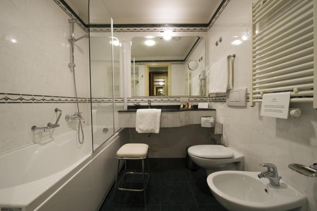 Koupelna v ubytování Hotel Maggior Consiglio