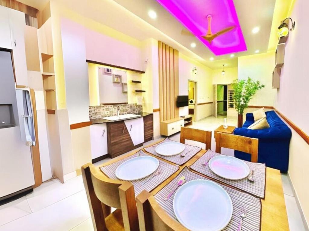 Kuchyň nebo kuchyňský kout v ubytování Aqualuxe Premium Suites