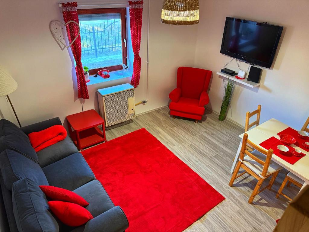 Telewizja i/lub zestaw kina domowego w obiekcie PöttyösOtthon Vendégház