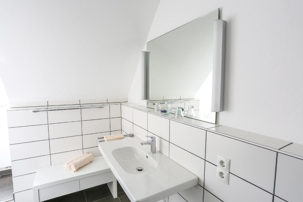 Koupelna v ubytování Hotel Landgasthof zum Kaffelstein
