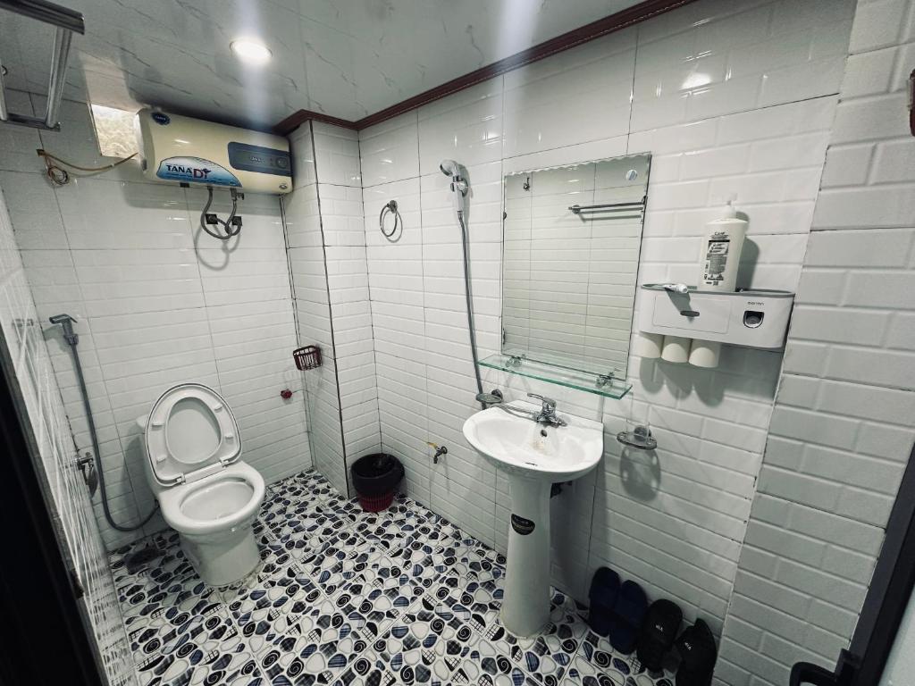 Koupelna v ubytování Bình An Hostel