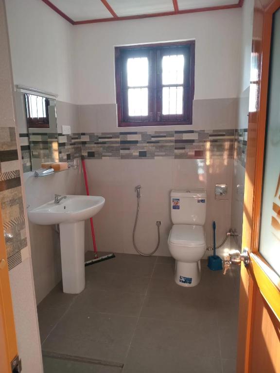 Koupelna v ubytování Oasis Suite