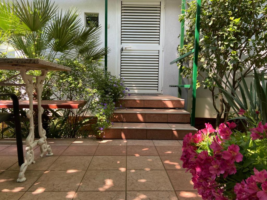 Vonkajšia záhrada v ubytovaní Sunny Garden