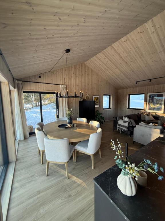 Χώρος καθιστικού στο Ny hytte i vakre Oppdal, Norge
