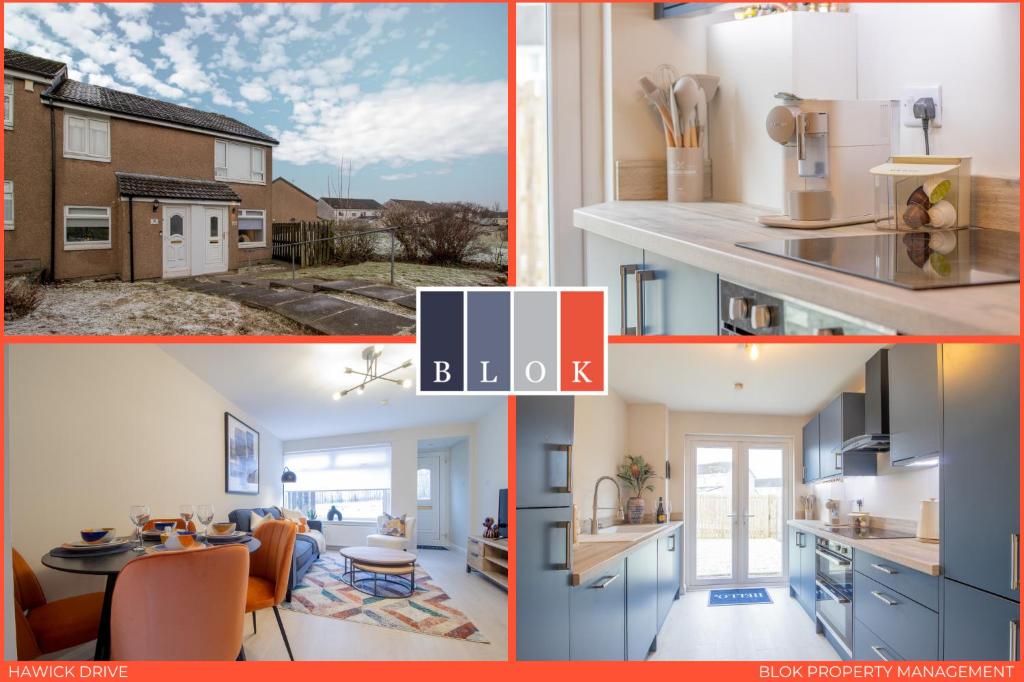 Old MonklandにあるHawick Apartment- 2-Bed in Coatbridge, Mins from Motorway to Glasgowの台所写真集