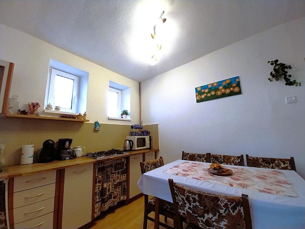 Kuchyň nebo kuchyňský kout v ubytování Apartment Beatris