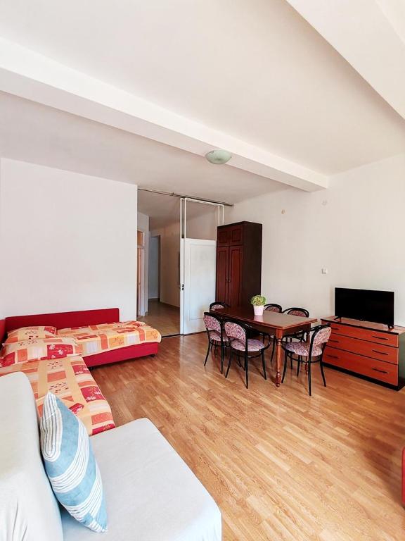 TV a/nebo společenská místnost v ubytování Apartmani i sobe Šagarjelo