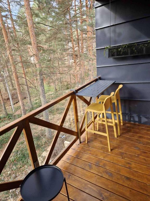 Balkón nebo terasa v ubytování Divči Casa